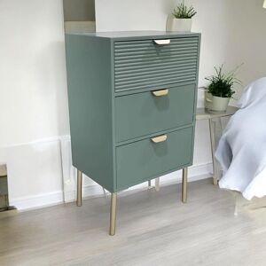 Fairmont Park Agran 3 - Drawer Chest of Drawers Green 75cm H X 40cm W X 30cm D Fairmont Park Agran 3 - Drawer Chest of Drawers Green 75cm H X 40cm W X 30cm D