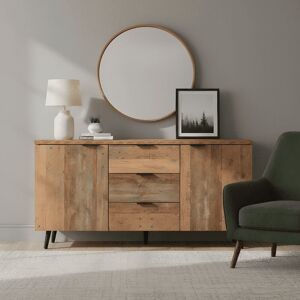 Natur Pur 140cm Wide 2 Doors and 3 Drawers Sideboard Brown 70cm H X 140cm W X 35cm D Natur Pur 140cm Wide 2 Doors and 3 Drawers Sideboard Brown 70cm H X 140cm W X 35cm D