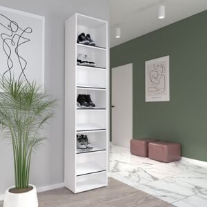 Ebern Designs Lamiya 16 Pair Shoe Rack Black;White 16 Ebern Designs Lamiya 16 Pair Shoe Rack Black;White 16