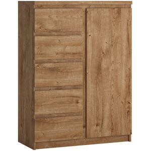 Ebern Designs Danay 83.1 Cm Wide 5 Drawer Highboard Oak 113.9cm H X 83.1cm W X 40cm D Ebern Designs Danay 83.1 Cm Wide 5 Drawer Highboard Oak 113.9cm H X 83.1cm W X 40cm D