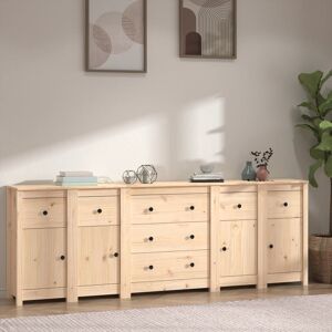 Brayden Studio Scope 230" Wide 7 Drawer Pine Solid Wood Sideboard Brown 80cm H X 230cm W X 35cm D Brayden Studio Scope 230" Wide 7 Drawer Pine Solid Wood Sideboard Brown 80cm H X 230cm W X 35cm D
