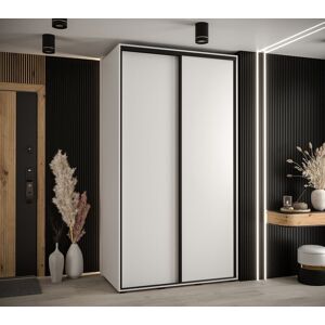 Latitude Run Aylamae I Sliding Door Wardrobe - Premium Laminated Board - PVC-Finished Edges W130cm White 205cm H X 130cm W X 60cm D Latitude Run Aylamae I Sliding Door Wardrobe - Premium Laminated Board - PVC-Finished Edges W130cm White 205cm H X 130cm W X 60cm D