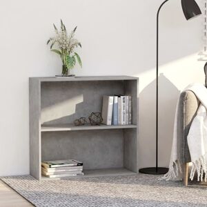 Ebern Designs Gena Bookcase Concrete Grey 76.5cm H X 80cm W X 30cm D Ebern Designs Gena Bookcase Concrete Grey 76.5cm H X 80cm W X 30cm D