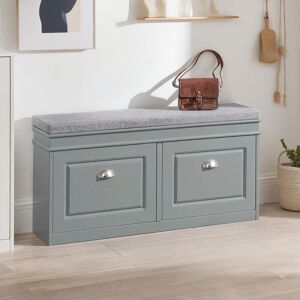 Marlow Home Co. Moriah 8 Pair Shoe Storage Bench Grey 8 Marlow Home Co. Moriah 8 Pair Shoe Storage Bench Grey 8