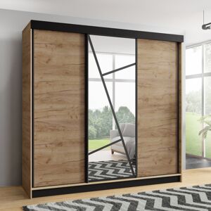 Rio WARDROBE Light Brown 205cm H x 200cm W x 60cm D Rio WARDROBE Light Brown 205cm H x 200cm W x 60cm D