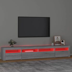 Metro Lane TV Cabinet With LED Lights 35x40 Cm Grey Sonoma 240cm Metro Lane TV Cabinet With LED Lights 35x40 Cm Grey Sonoma 240cm
