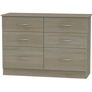 Latitude Run Crete 6 Drawer Chest Darkolino 79.5cm H X 112cm W X 41.5cm D Latitude Run Crete 6 Drawer Chest Darkolino 79.5cm H X 112cm W X 41.5cm D