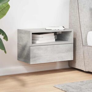 Alpen Home Vidaxl wall-mounted bedside tables 45cm x 26cm x 28.5cm Concrete Grey 28.5cm H X 45cm W X 26cm D Alpen Home Vidaxl wall-mounted bedside tables 45cm x 26cm x 28.5cm Concrete Grey 28.5cm H X 45cm W X 26cm D