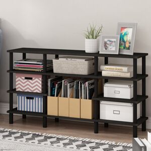 Zipcode Design Bundinie Hill Bookcase Espresso 64.8cm H X 119.9cm W X 29.5cm D Zipcode Design Bundinie Hill Bookcase Espresso 64.8cm H X 119.9cm W X 29.5cm D