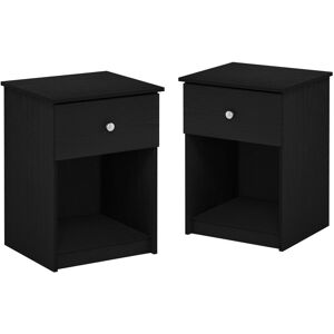 Marlow Home Co. Gillian 1 Drawer Bedside Table Black 61.5cm H X 45.2cm W X 39.6cm D Marlow Home Co. Gillian 1 Drawer Bedside Table Black 61.5cm H X 45.2cm W X 39.6cm D