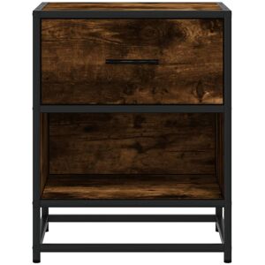 Borough Wharf Bedside Cabinet Brown Oak 40X31x50 Cm Engineered Wood Smoked Oak 50cm H X 40cm W X 31cm D Borough Wharf Bedside Cabinet Brown Oak 40X31x50 Cm Engineered Wood Smoked Oak 50cm H X 40cm W X 31cm D