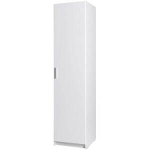 17 Stories Elbertha 1 Door Wardrobe White Gloss 198cm H X 47cm W X 54cm D 17 Stories Elbertha 1 Door Wardrobe White Gloss 198cm H X 47cm W X 54cm D