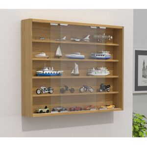 17 Stories Myhand Display Cabinet Beech 60cm H X 77cm W X 10cm D 17 Stories Myhand Display Cabinet Beech 60cm H X 77cm W X 10cm D