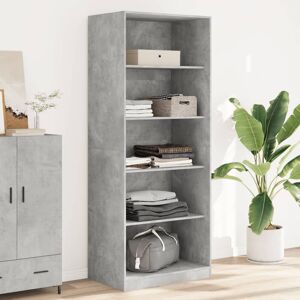 17 Stories Abbeydale Wardrobe Concrete Grey 200cm H x 80cm W x 50cm D 17 Stories Abbeydale Wardrobe Concrete Grey 200cm H x 80cm W x 50cm D