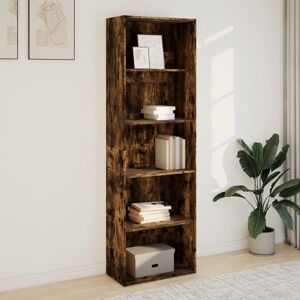 Latitude Run Analuisa Bookcase Smoked Oak (4 Shelves) 189cm H x 60cm W x 30cm D Latitude Run Analuisa Bookcase Smoked Oak (4 Shelves) 189cm H x 60cm W x 30cm D