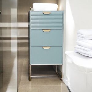 Fairmont Park Ahzaria 3 - Drawer Chest of Drawers Green 63cm H X 30cm W X 24cm D Fairmont Park Ahzaria 3 - Drawer Chest of Drawers Green 63cm H X 30cm W X 24cm D