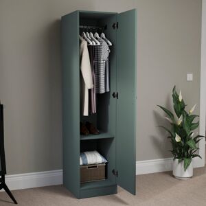 17 Stories Maybery 1 Door Wardrobe, With Shelf & Hanging Rail Bedroom Storage Furniture Paper 170cm H X 40cm W X 53cm D 17 Stories Maybery 1 Door Wardrobe, With Shelf & Hanging Rail Bedroom Storage Furniture Paper 170cm H X 40cm W X 53cm D