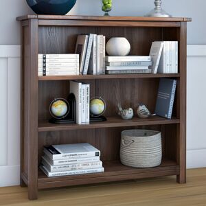 Union Rustic Revere 90cm, 3 shelf low wide Bookcase Brown 90cm H X 90cm W X 30cm D Union Rustic Revere 90cm, 3 shelf low wide Bookcase Brown 90cm H X 90cm W X 30cm D