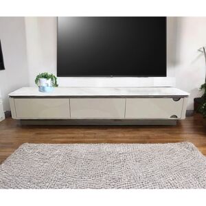 Ebern Designs Modern Luxury TV stand with Drawer High Gloss MDF Material Off White 75" Ebern Designs Modern Luxury TV stand with Drawer High Gloss MDF Material Off White 75"