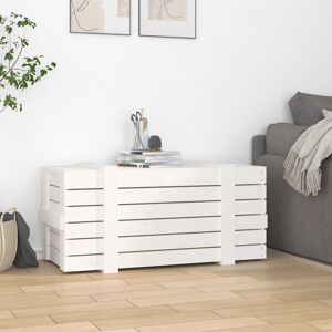 Marlow Home Co. Storage Box White 91X40.5X42 Cm Solid Wood Pine White 42cm H X 91cm W X 40.5cm D Marlow Home Co. Storage Box White 91X40.5X42 Cm Solid Wood Pine White 42cm H X 91cm W X 40.5cm D