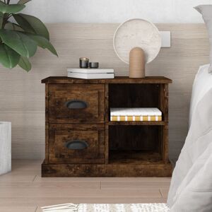 Marlow Home Co. Simlai 2 Drawer Bedside Table Smoked Oak 45cm H X 60cm W X 35.5cm D Marlow Home Co. Simlai 2 Drawer Bedside Table Smoked Oak 45cm H X 60cm W X 35.5cm D
