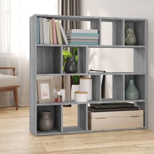 Latitude Run Lencola Bookcase Grey Sonoma 102cm H X 105cm W X 24cm D Latitude Run Lencola Bookcase Grey Sonoma 102cm H X 105cm W X 24cm D