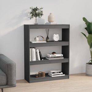 Ebern Designs Geisha Bookcase Grey 103.5cm H x 80cm W x 30cm D Ebern Designs Geisha Bookcase Grey 103.5cm H x 80cm W x 30cm D