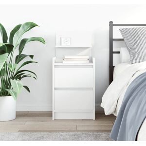 17 Stories Bedside Cabinet With 2 Drawers 38X34x80 Cm White 80cm H X 38cm W X 34cm D 17 Stories Bedside Cabinet With 2 Drawers 38X34x80 Cm White 80cm H X 38cm W X 34cm D