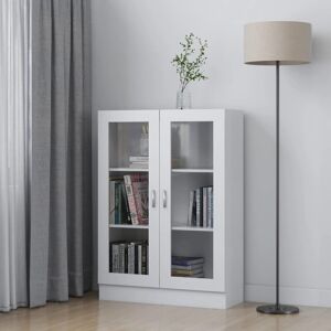 ClassicLiving White Vitrine Cabinet 82.5X30.5X115 Cm - Engineered Wood Storage Display Unit For Home Or Office White (3 Shelves) 45.28"H x 32.48"W x 12.01"D ClassicLiving White Vitrine Cabinet 82.5X30.5X115 Cm - Engineered Wood Storage Display Unit For Home Or Office White (3 Shelves) 45.28"H x 32.48"W x 12.01"D