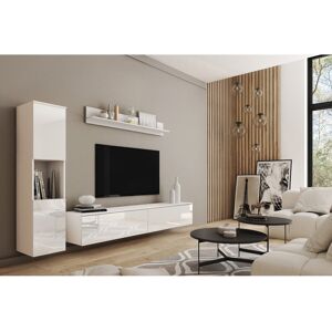 17 Stories Geovanna Entertainment Unit for TVs up to 78" White 78" 17 Stories Geovanna Entertainment Unit for TVs up to 78" White 78"