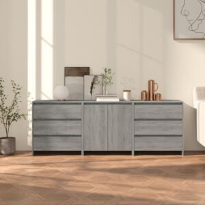 Ebern Designs Gibelly 70Cm Wide 6 Drawer Grey 75cm H X 70cm W X 40cm D Ebern Designs Gibelly 70Cm Wide 6 Drawer Grey 75cm H X 70cm W X 40cm D