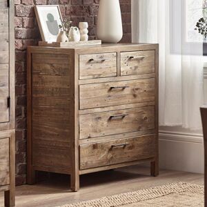 Union Rustic Rollo 5 Drawer 84Cm W Solid Wood Chest Brown 90cm H X 84cm W X 43.5cm D Union Rustic Rollo 5 Drawer 84Cm W Solid Wood Chest Brown 90cm H X 84cm W X 43.5cm D