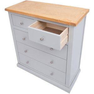 Longshore Tides Steiner 5 Drawer 90Cm W Chest Of Drawers Grey/Grey 95cm H X 90cm W X 40cm D Longshore Tides Steiner 5 Drawer 90Cm W Chest Of Drawers Grey/Grey 95cm H X 90cm W X 40cm D