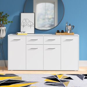 Zipcode Design Sideboard Ilbert White 81.7cm H X 162.3cm W X 34.2cm D Zipcode Design Sideboard Ilbert White 81.7cm H X 162.3cm W X 34.2cm D