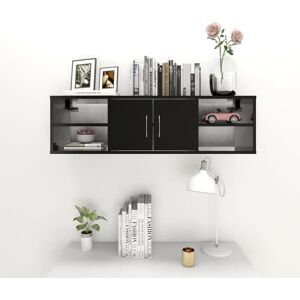 17 Stories Glendel 4 Piece Accent Shelf Black 29cm H X 101cm W X 30cm D 17 Stories Glendel 4 Piece Accent Shelf Black 29cm H X 101cm W X 30cm D