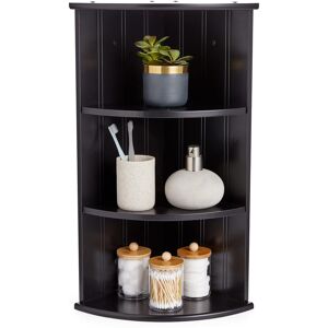 Lark Manor Garza 3 Piece Corner Accent Shelf Black 61cm H X 25.5cm W X 25.5cm D Lark Manor Garza 3 Piece Corner Accent Shelf Black 61cm H X 25.5cm W X 25.5cm D