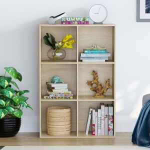 Wade Logan Oreland Bookcase Oak 96.5cm H x 64.5cm W x 29cm D Wade Logan Oreland Bookcase Oak 96.5cm H x 64.5cm W x 29cm D