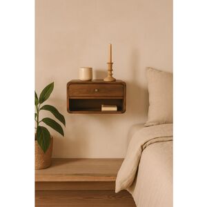 Alpen Home Stoughton 1 Drawer Solid Wood Bedside Table Chestnut 25cm H X 45cm W X 32cm D Alpen Home Stoughton 1 Drawer Solid Wood Bedside Table Chestnut 25cm H X 45cm W X 32cm D