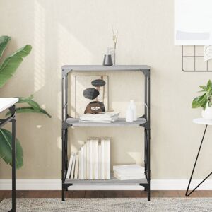 Borough Wharf Adaisha 90.5cm H x 35cm W Metal Standard Bookcase Grey Sonoma 90.5cm H X 35cm W X 59cm D Borough Wharf Adaisha 90.5cm H x 35cm W Metal Standard Bookcase Grey Sonoma 90.5cm H X 35cm W X 59cm D