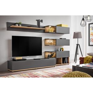 Zipcode Design Schaefer Head Entertainment Unit for TVs up to 60" Anthracite/Oak 55" Zipcode Design Schaefer Head Entertainment Unit for TVs up to 60" Anthracite/Oak 55"