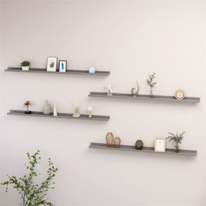 Brayden Studio Burnettsville 4 Piece Picture Ledge Wall Shelf Grey 3cm H x 115cm W x 9cm D Brayden Studio Burnettsville 4 Piece Picture Ledge Wall Shelf Grey 3cm H x 115cm W x 9cm D