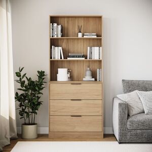 17 Stories Ophe 180 H x 60 W Bookcase Oak 180cm H X 60cm W X 35cm D 17 Stories Ophe 180 H x 60 W Bookcase Oak 180cm H X 60cm W X 35cm D