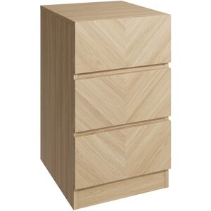 Alpen Home Kascha 3 Drawer Bedside Table Oak 60.1cm H X 35cm W X 39.8cm D Alpen Home Kascha 3 Drawer Bedside Table Oak 60.1cm H X 35cm W X 39.8cm D
