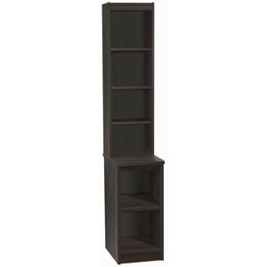 Ebern Designs Brendaly Bookcase Black Havana 182cm H X 30cm W X 54cm D Ebern Designs Brendaly Bookcase Black Havana 182cm H X 30cm W X 54cm D