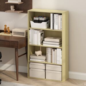 17 Stories Simple Open Shelf, Bookcases, 3-Tier, Amber Pine Steam Beech (4 Shelves) 105.92cmH x 59.94cmW x 23.88cmD 17 Stories Simple Open Shelf, Bookcases, 3-Tier, Amber Pine Steam Beech (4 Shelves) 105.92cmH x 59.94cmW x 23.88cmD