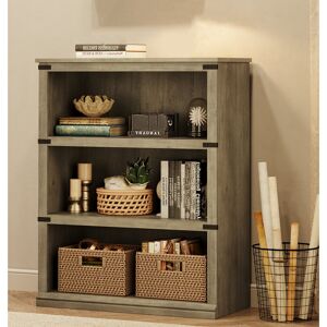 Brambly Cottage Farmhouse Book Shelf With Storage Open Display Bookshelves Grey 101.35cm H X 79.76cm W X 30.99cm D Brambly Cottage Farmhouse Book Shelf With Storage Open Display Bookshelves Grey 101.35cm H X 79.76cm W X 30.99cm D