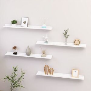 Brayden Studio Burnettsville 4 Piece Picture Ledge Wall Shelf White 3cm H x 80cm W x 9cm D Brayden Studio Burnettsville 4 Piece Picture Ledge Wall Shelf White 3cm H x 80cm W x 9cm D