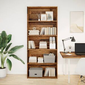 Latitude Run Analuisa Bookcase Old Wood (4 Shelves) 189cm H x 80cm W x 30cm D Latitude Run Analuisa Bookcase Old Wood (4 Shelves) 189cm H x 80cm W x 30cm D