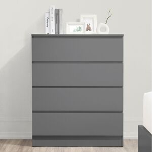 17 Stories Marqita 4 Drawer 80Cm W Chest of Drawers Grey 99cm H X 80cm W X 40cm D 17 Stories Marqita 4 Drawer 80Cm W Chest of Drawers Grey 99cm H X 80cm W X 40cm D