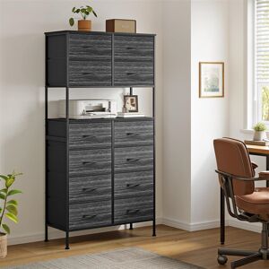 Borough Wharf 163 Cm Bedroom 12 Drawer Chest Charcoal Black 163cm H X 80cm W X 35cm D Borough Wharf 163 Cm Bedroom 12 Drawer Chest Charcoal Black 163cm H X 80cm W X 35cm D